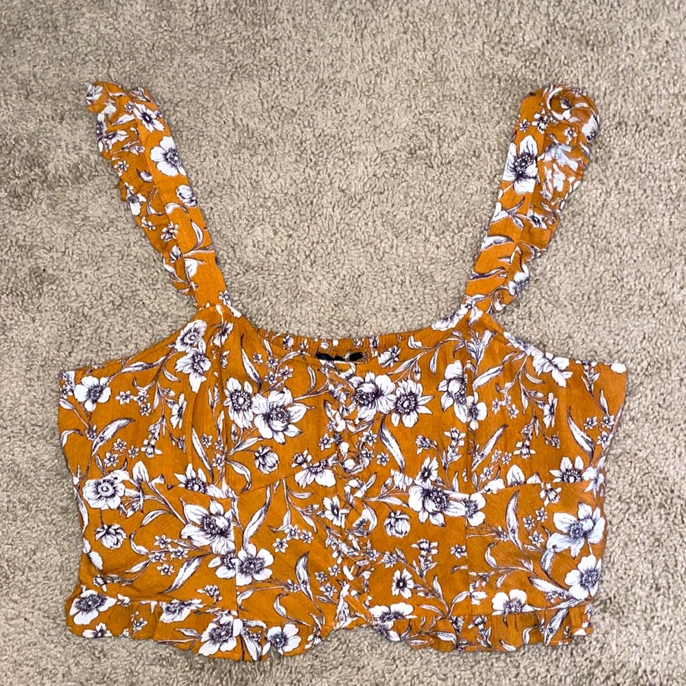 American Eagle Floral Crop Top